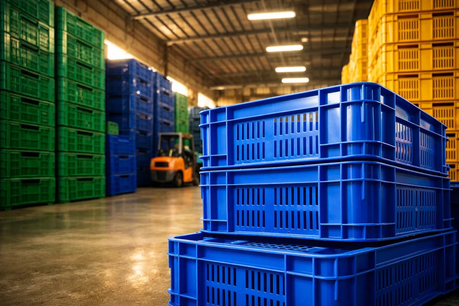5 lợi ích khi sử dụng sọt nhựa công nghiệp