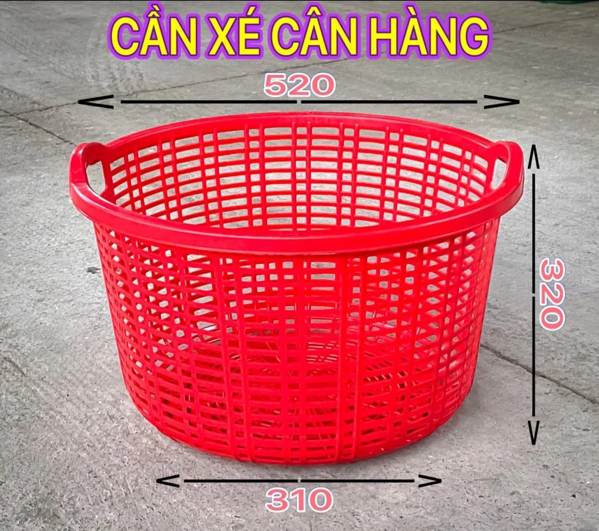 Rổ cân hàng lớn, Cần Xé Nhựa | Minh Đức Plastic