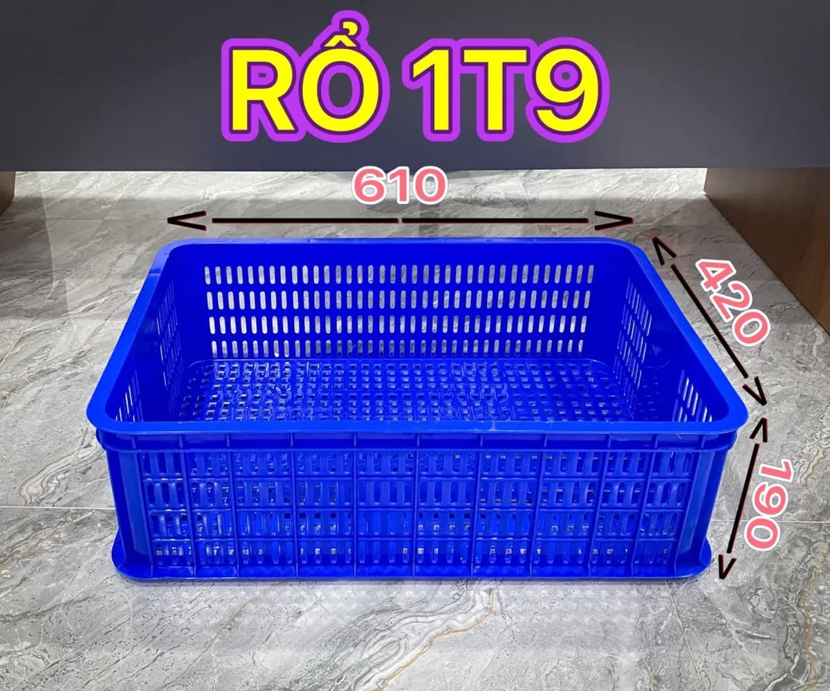 Sóng nhựa hở (Rổ 1T9)