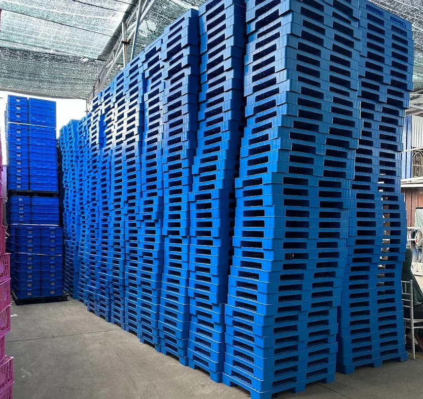 Pallet Nhựa Cũ 1200x1000mm Kém Chất Lượng Có Thể Gây Mất An Toàn