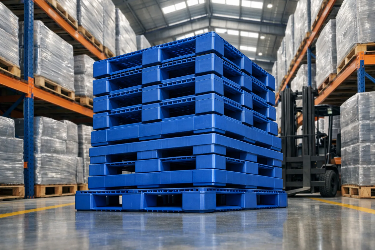 Ứng dụng pallet nhựa trong kho vận
