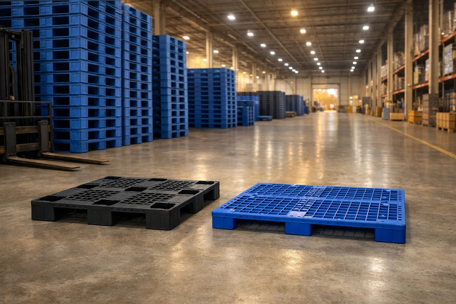 Ứng dụng pallet nhựa trong kho logistics