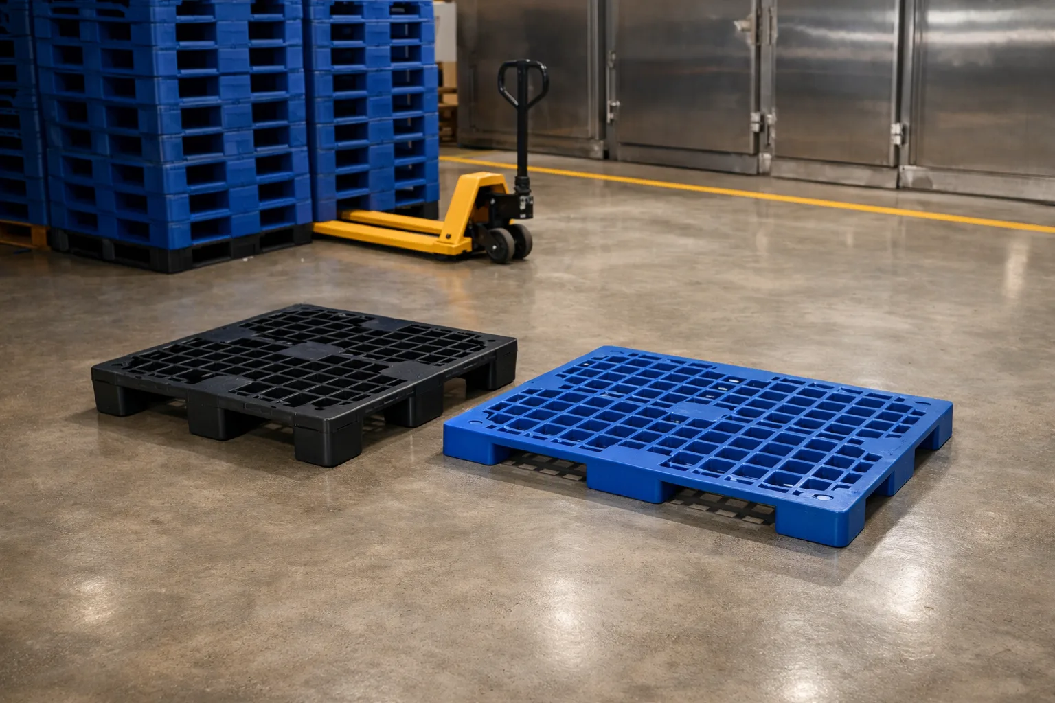 Pallet nhựa xanh dương quy cách lớn
