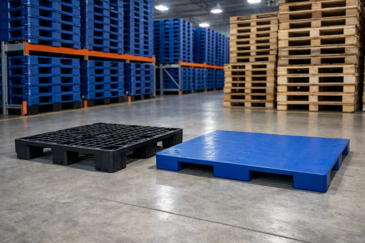 Kho logistics sử dụng pallet nhựa tại Bắc Ninh