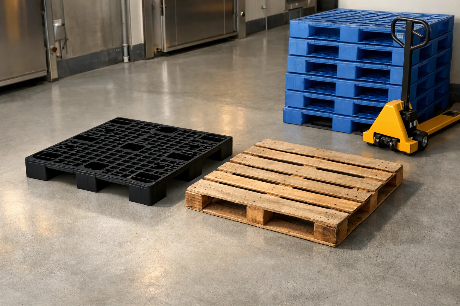 Pallet nhựa xanh quy cách 1200 x 1000 mm